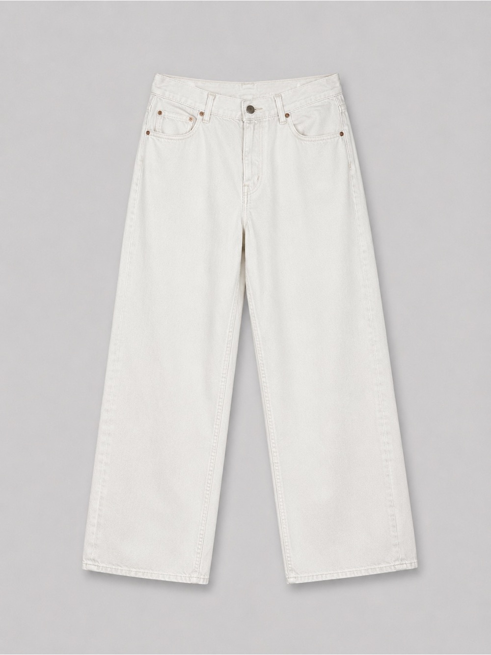 Universal Thread Womens Baggy Wide Leg Jeans Size 8 Grunge Y2K Festival Ivory